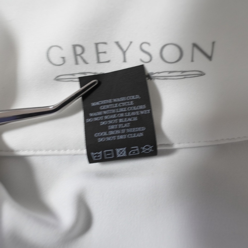 Greyson Hera Golf Dress Womens L White Black Long Sleeve Athleisure 1/4 Zip - Picture 13 of 14